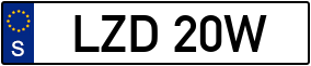 Trailer License Plate